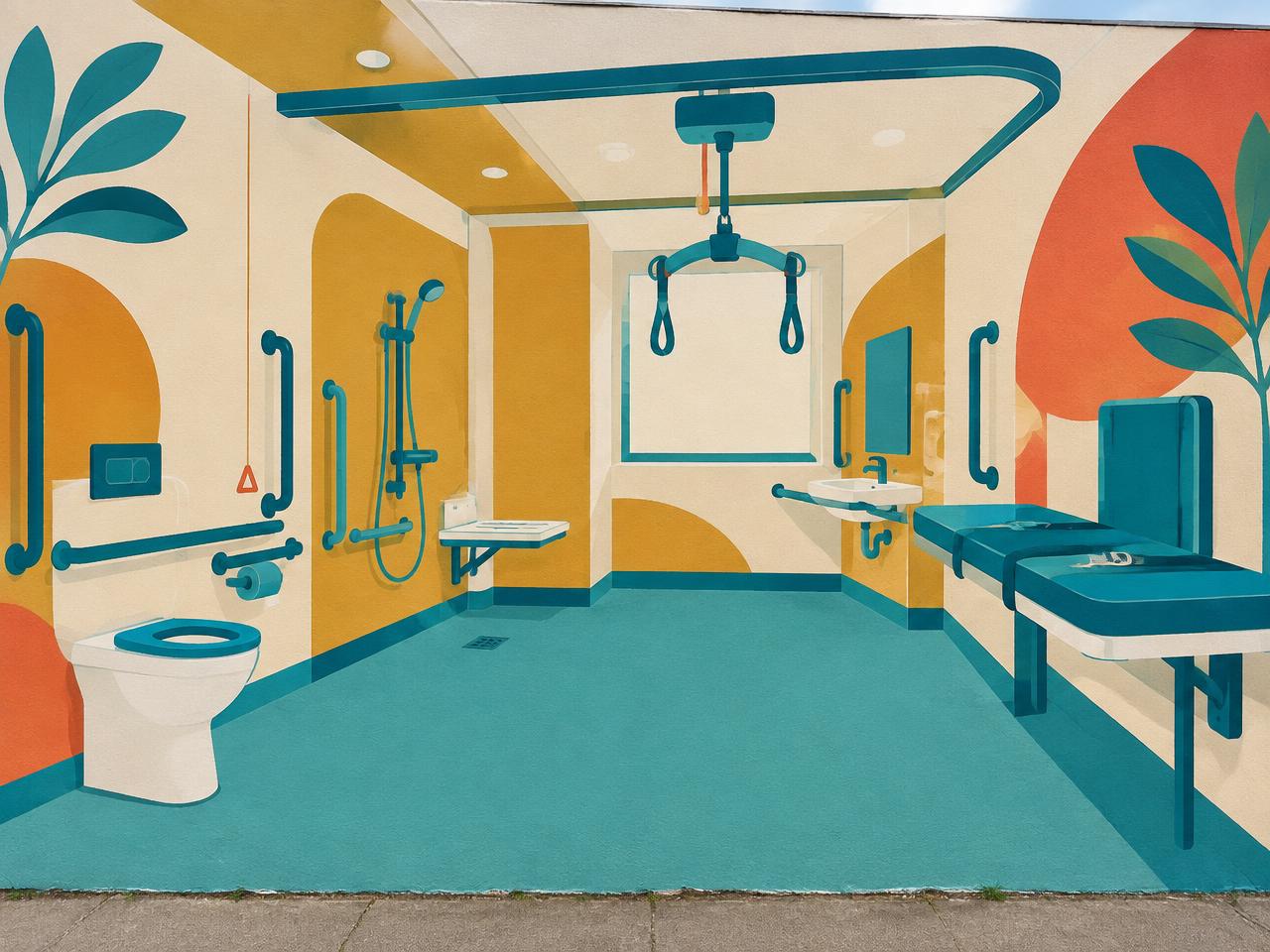 Illustration representing accessible facilities