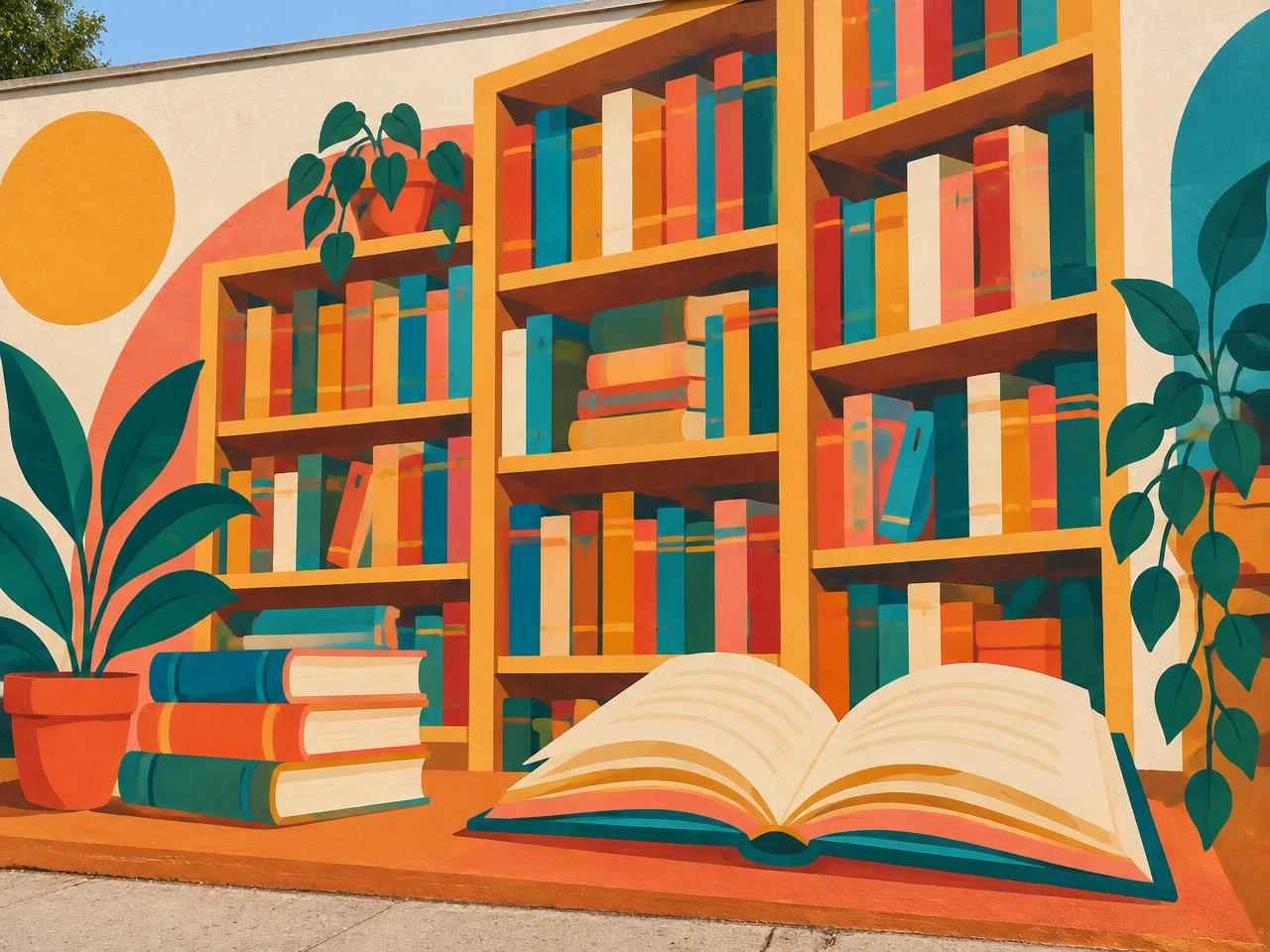 Illustration representing libraries