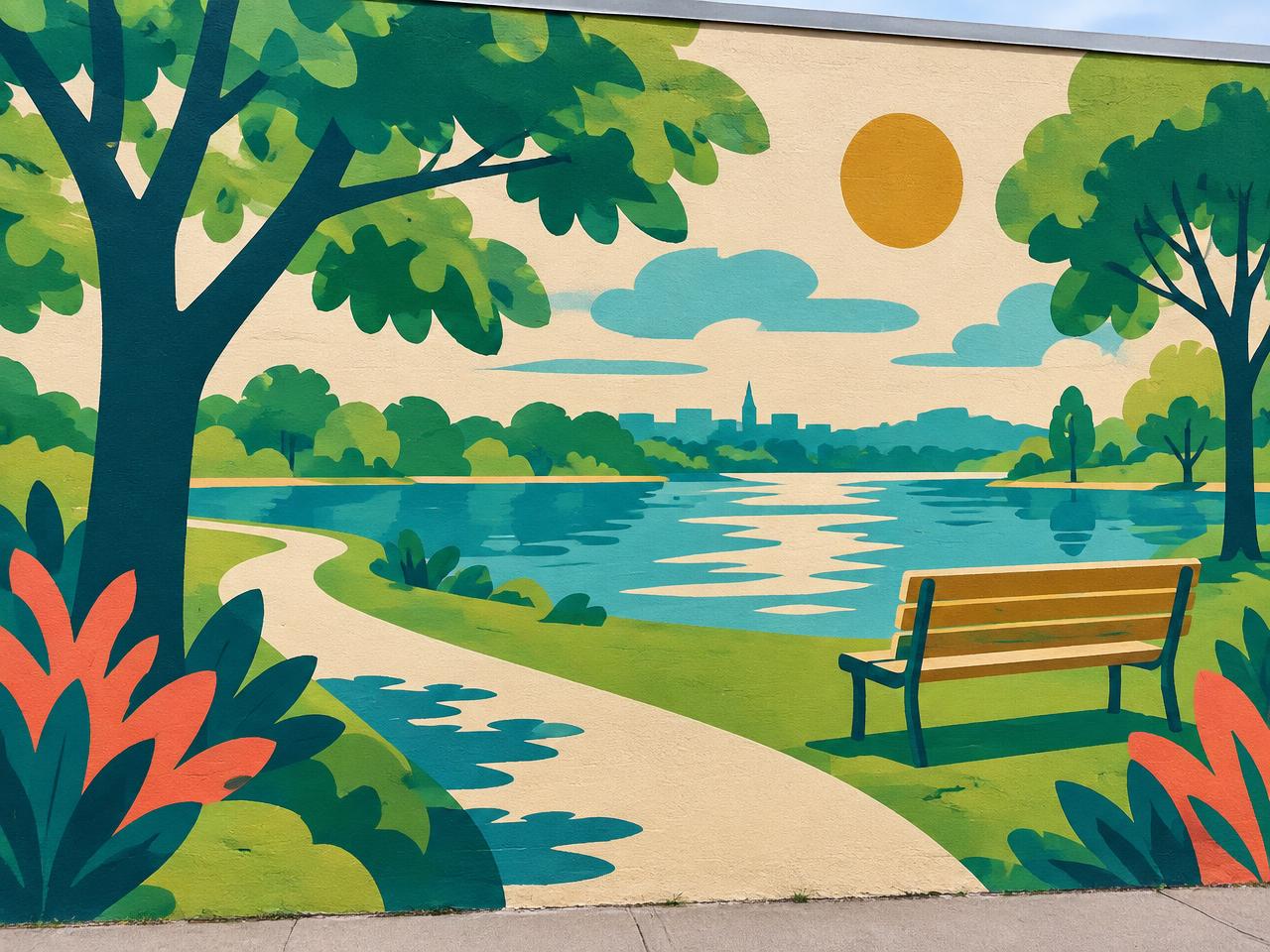 Illustration representing parks