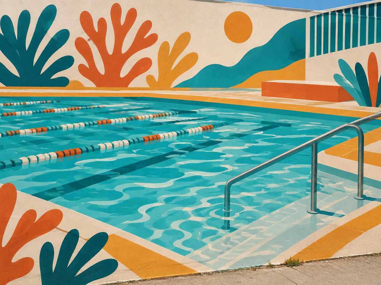 Illustration representing pools